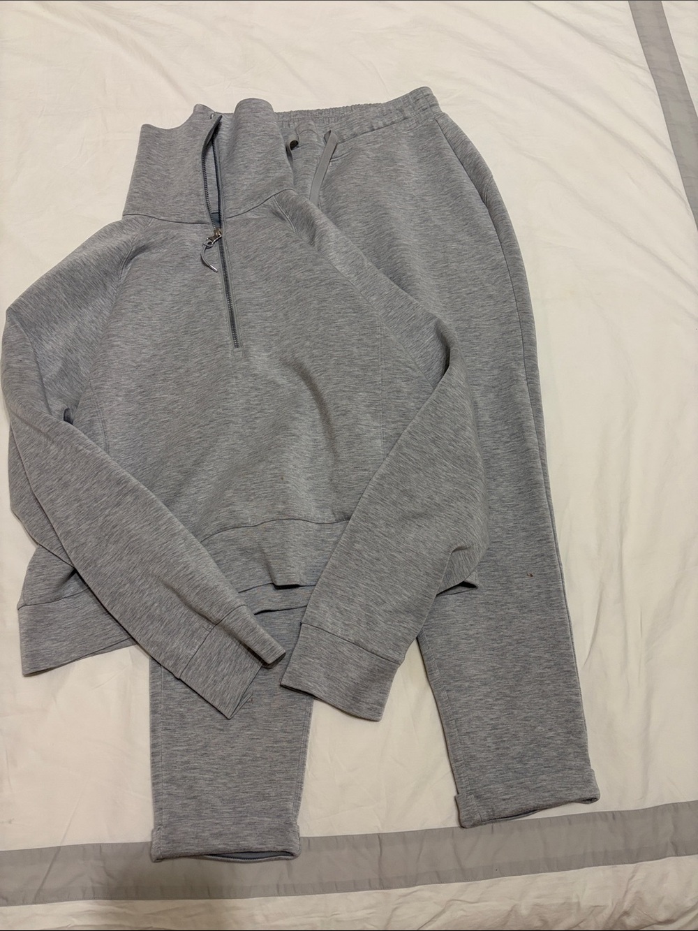 Spanx Air Essentials matching sweatshirt and sweat pants set